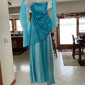 Juliet Fashion Medium Blue Prom Dress, Xs - image 1